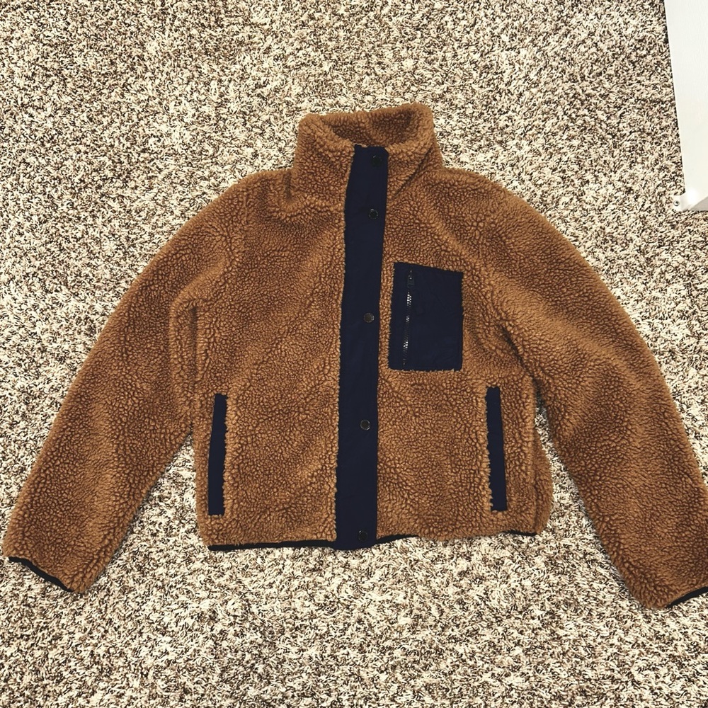 Abercrombie and Fitch Fuzzy Sherpa Jacket (S)